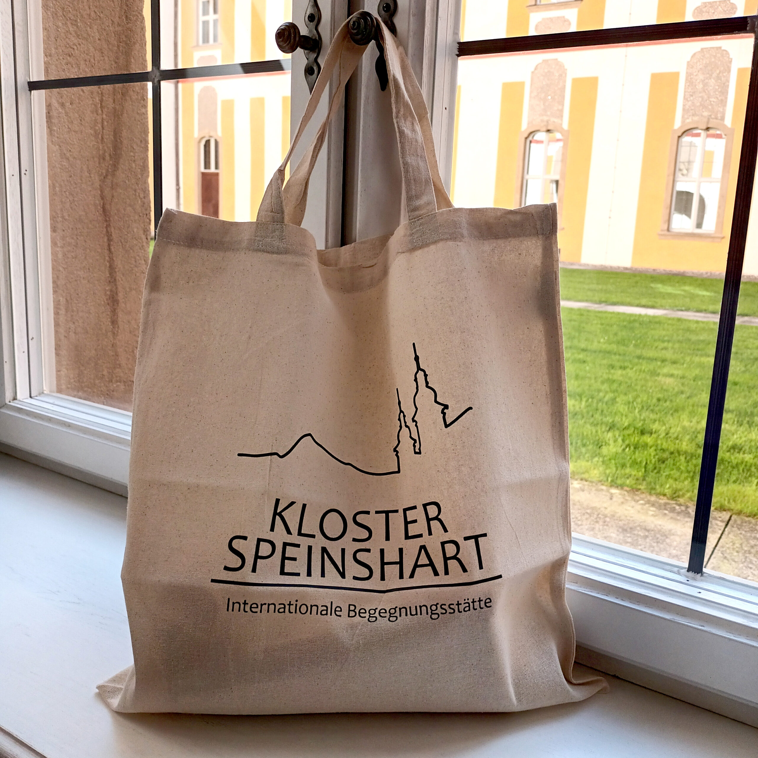 Stofftasche mit Logo-Aufdruck