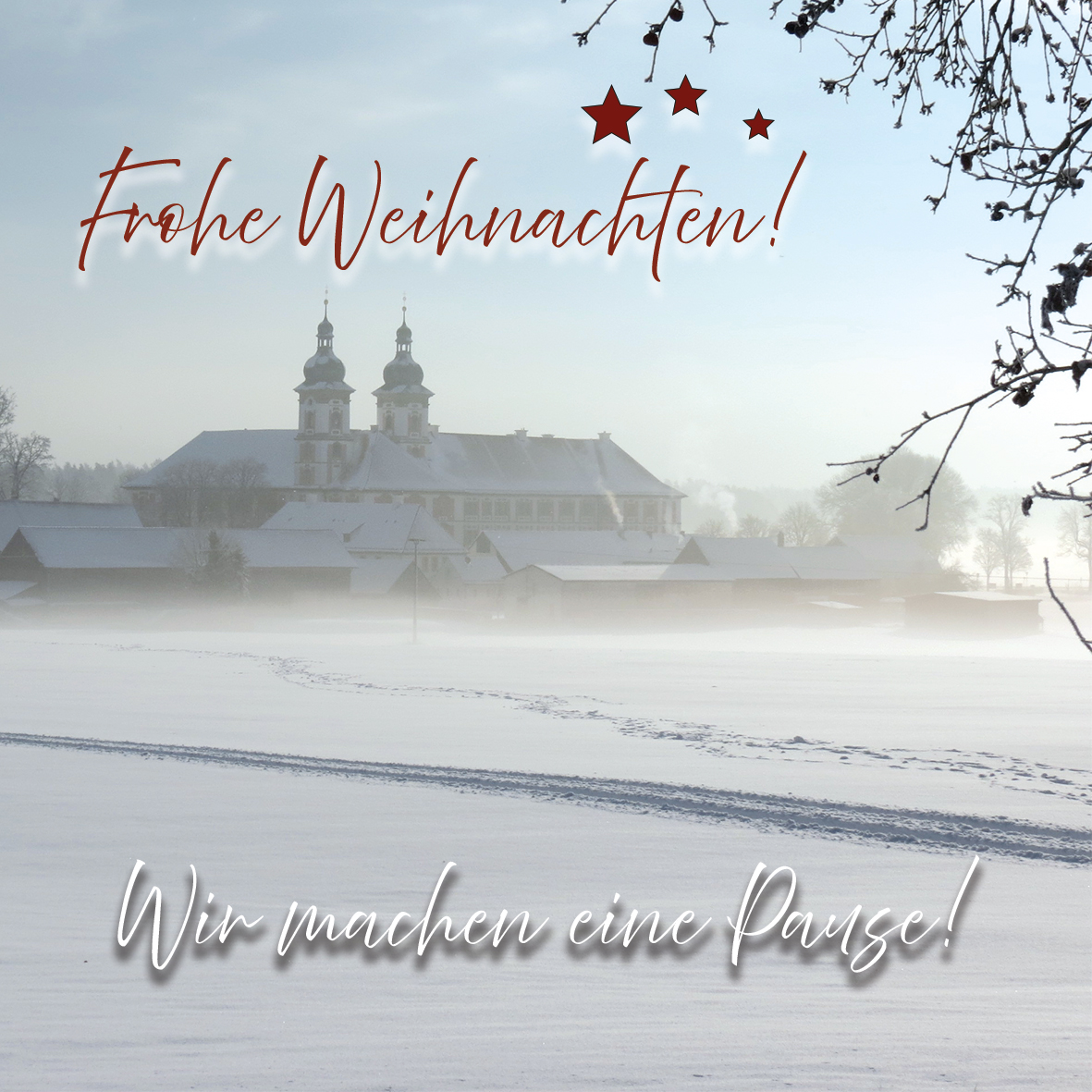 Wir machen eine Pause!